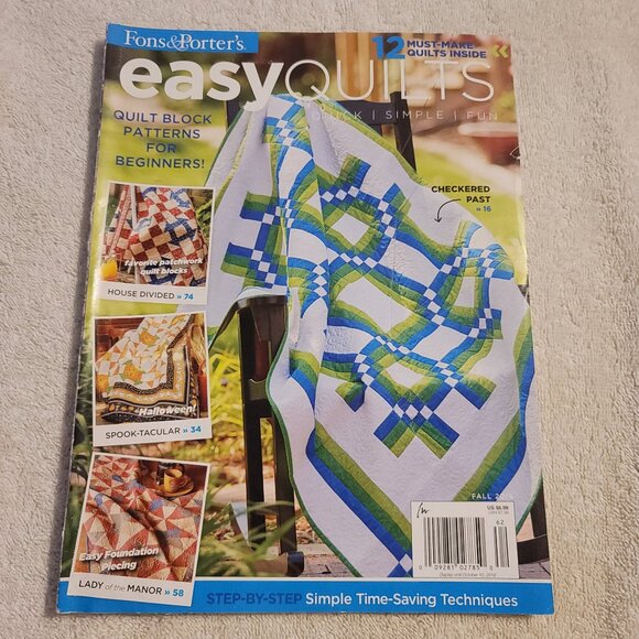 M294. Fons & Porter's Easy Quilts Magazine - Picture 1 of 2